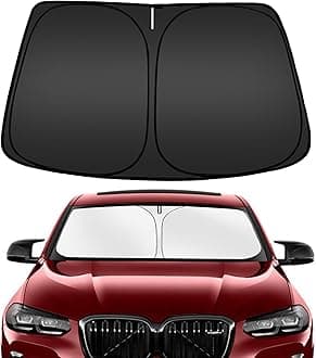 ARISMOTOR Windshield Sun Shade for BMW X4 2019-2025, Custom Fit Foldable Front Window Sunshade Sun Visor Protector, Block UV Rays Keep Your Car Cooler