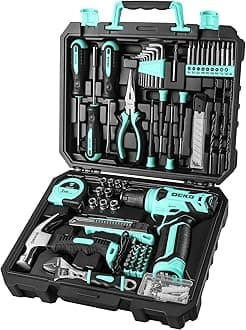 【8V Electric Drill Included】126-Piece Tool Set, Tool Set, Tools, DIY, DIY Set, Drill, Electric Tool Set, Home Use, Home Tool Set, Furniture Assembly, Home Maintenance Use, Carpenter's Tool Set