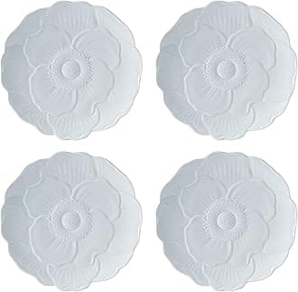 Lenox 897766 Butterfly Meadow Floral Accent Plates, Blue, Set of 4