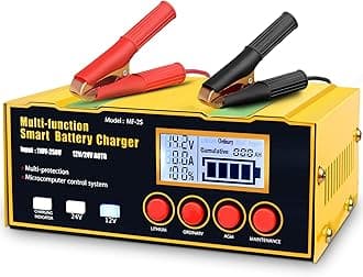 TPE 12V 24V Pure Copper Core AGM Start/Stop Car Battery Charger Volt Automatic Motorcycle Battery Charger