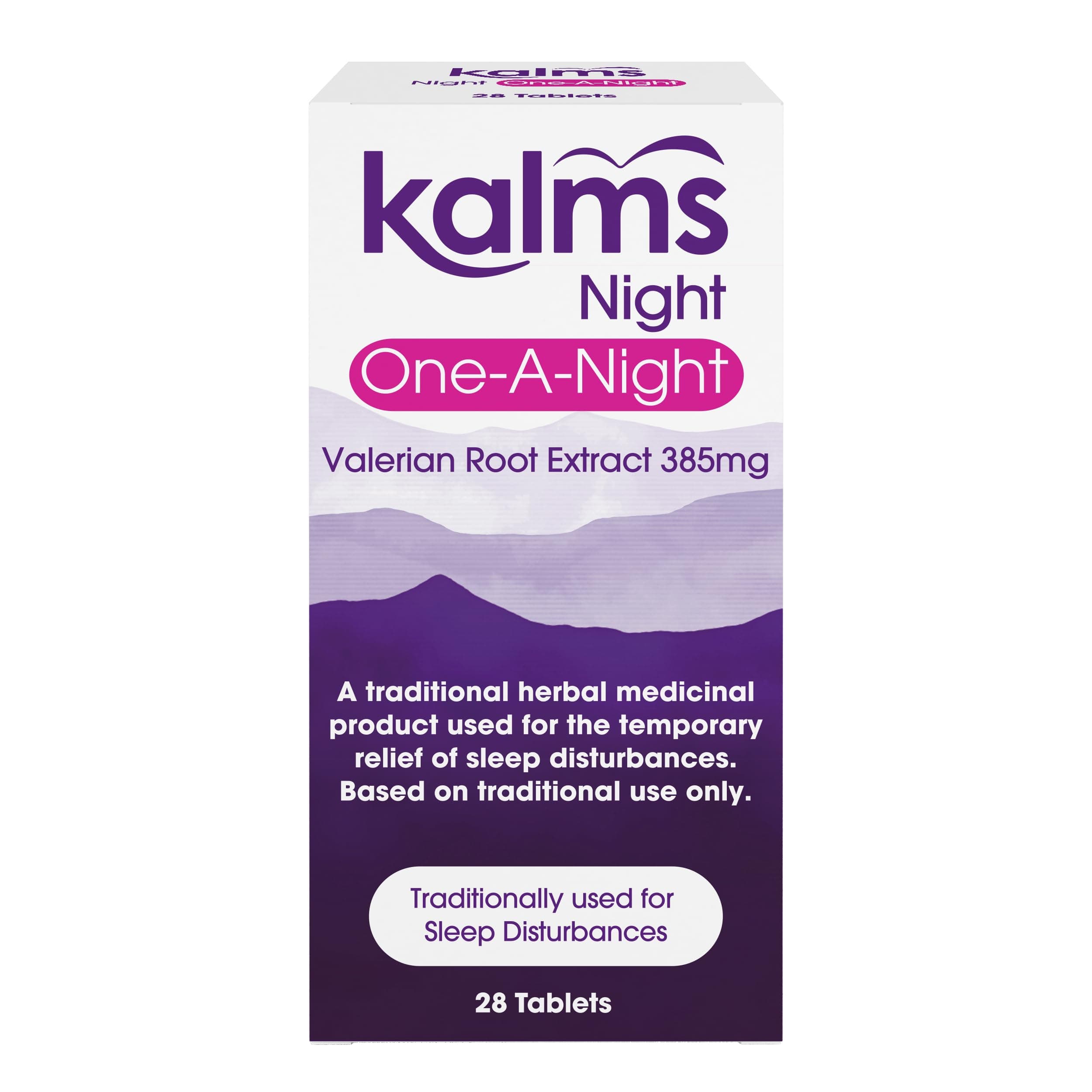 Night One-a-Night 28 Tablets - Traditional Herbal Medicinal Product Used for The Temporary Relief of Sleep disturbances. One Tablet a Night dose.