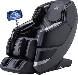 MassaMAX MT339 4D Massage Chair, Full Body Recliner with Auto Footrest, Zero Gravity, OTA Cloud Tech, SL Track, Deep Yoga Stretch, 27 Modes, APP, AI Control, and Heating (Deep Black)