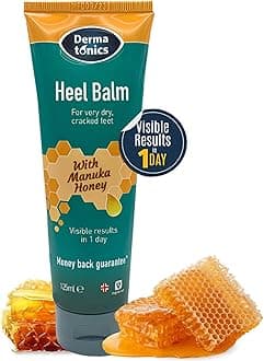 Dermatonics Heel Balm with Manuka Honey | Suitable for Diabetics | For Rough, Dry and Cracked Heels and Feet | Hydrates and Draws Moisture Into Your Skin | 125 ml