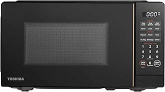 Small Microwave Oven with 11 Power Levels, ChefDefrost, Sound On/Off & Eco Mode, 0.7 Cu Ft, 700W, Black, MM-EM07PA(BK)
