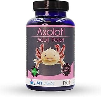 NT Labs Pro-f Axolotl Adult Pellet, Feed For Newts or African Clawed Frogs, Amphibian Food, Fast Sinking Pellet, Highly Palatable Axolotl Food (165g)
