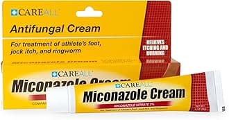 CareAll Miconazole Nitrate 2% Antifungal Cream 1.0 oz., Cures Most Athlete’s Foot, Jock Itch, Ringworm, Compare to Leading Brand