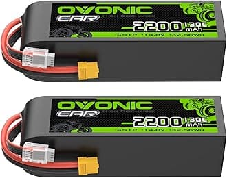 4S LiPo Battery 2200mAh 14.8V 130C RC Battery with XT60 Connector