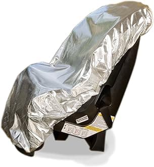 Mommy’s Helper Car Seat Sun Shade Cover – Heat Reflective Car Seat Sun Protector for Baby & Toddler – Universal Fit Carseat Cover for Summer – Blocks Sun & UV to Help Reduce Heat Buildup