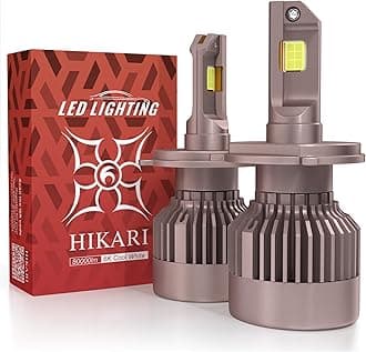 HIKARI WINGS 2026 Future 80000LM H4/9003 LED Fog Light, 65W Titanova LED, 6000K Cool White, IP68 Waterproof, Foglight,Plug & PlayPack of 2