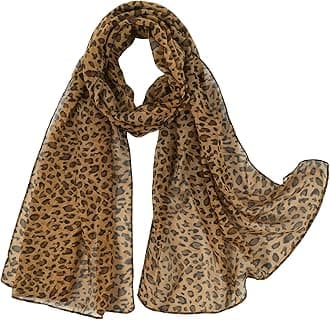 Herebuy - Unique Women's Floral Scarves: Chiffon Flowers & Birds Printed Scarf