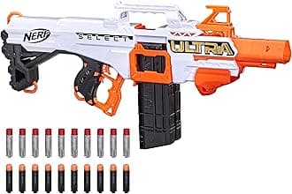 Ultra Select Fully Motorized Blaster, Fire for Distance or Accuracy, Includes Clips and Darts, Compatible Only Ultra Darts