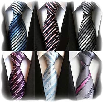 Lot 6 PCS Classic Men's Silk Tie Necktie Woven JACQUARD Neck Ties