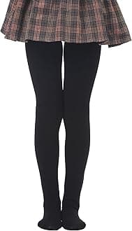 Girls Winter Warm Fleece Lined Tights Thick Dance Tights