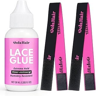 Dolahair Extreme Hold Lace Glue for Wigs, Waterproof, Invisible Bonding, 1.285 Ounce