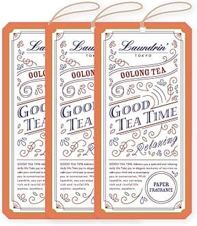 Paper Fragrance Oolong Tea, 3pk - Closet Freshener - Closet Deodorizer Odor Eliminator - Sachets for Drawers and Closets - Drawer Fresheners for Clothes - Fresh Scents Sachet Packets