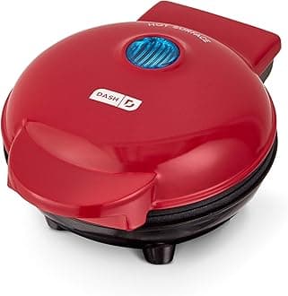 Mini Maker Grill - Compact & Indoor Electric Grill - Efficient & User-Friendly Device with Nonstick Surface - Quick Heat-Up System - Easy-to-Clean & Store - Red