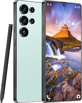 I25 Ultra Unlocked Cell Phone, Built in Pen, Smartphone Battery 7000mAh, 6.99" HD Screen Unlocked Phones, 16+512GB 5G The Phone Android 14, Face ID/Fingerprint Lock/GPS (Cyan)