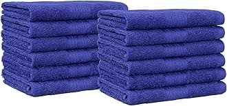 Cotton Washcloths for Face, Soft, Absorbent, 12-Pack, Navy Blue, 12 Inch x 12 Inch