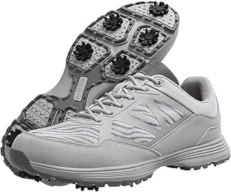 THESTRON Men Golf Shoes Professional Waterproof Spikes Golf Sport Sneakers