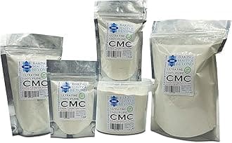 Baking Beauty and Beyond Powerful Edible Tylose Tylo Pure CMC Powder - Gum Tragacanth Glue Powder for Fondant, Gluten Free Gum Powder Perfect for Cake Frosting, Icing Sugar Paste - 400gm