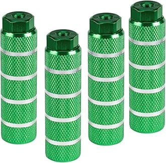KINSPORY Bike Pegs for 3/8 inch Axles, Aluminum Alloy Anti-Skid BMX Bicycle Pegs for Mountain Bike Backseats Stands Cycling Rear Stunt Pegs