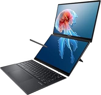 Zenbook Duo Dual 14" OLED WQXGA+ 120Hz Notebook Intel Core Ultra 9 185H 32GB RAM 1TB SSD Intel Arc Graphics Inkwell Gray