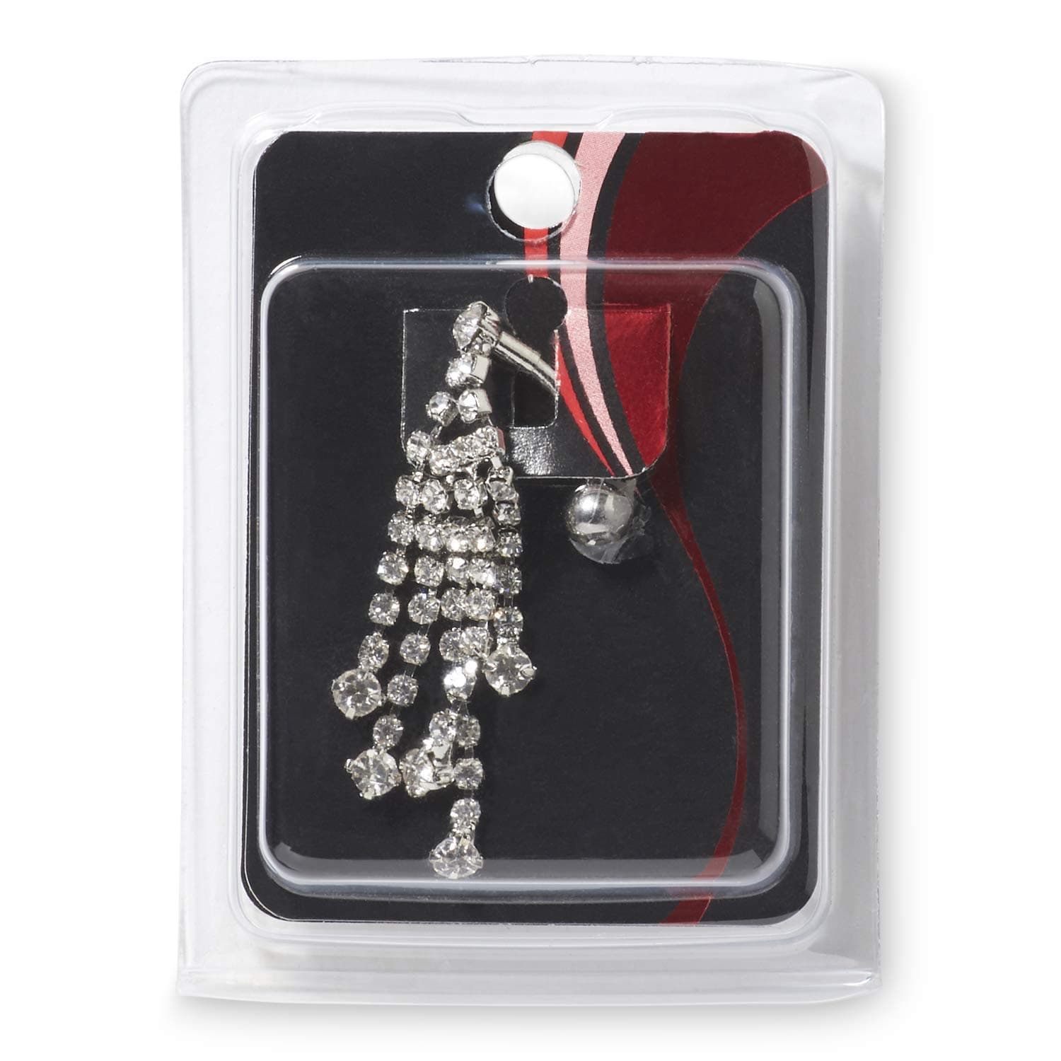 Pacific Piercing Supply Crystal Waterfall 14G Navel Dangle