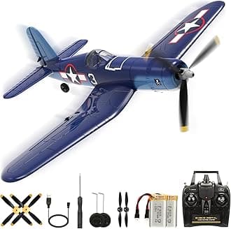 - 2023 New Upgrade F4U Corsair RC Plane 4 Channel RTF Remote Controlled Aircraft RC Airplane for Beginners Adult with Xpilot Stabilization System & One Key Aerobatic