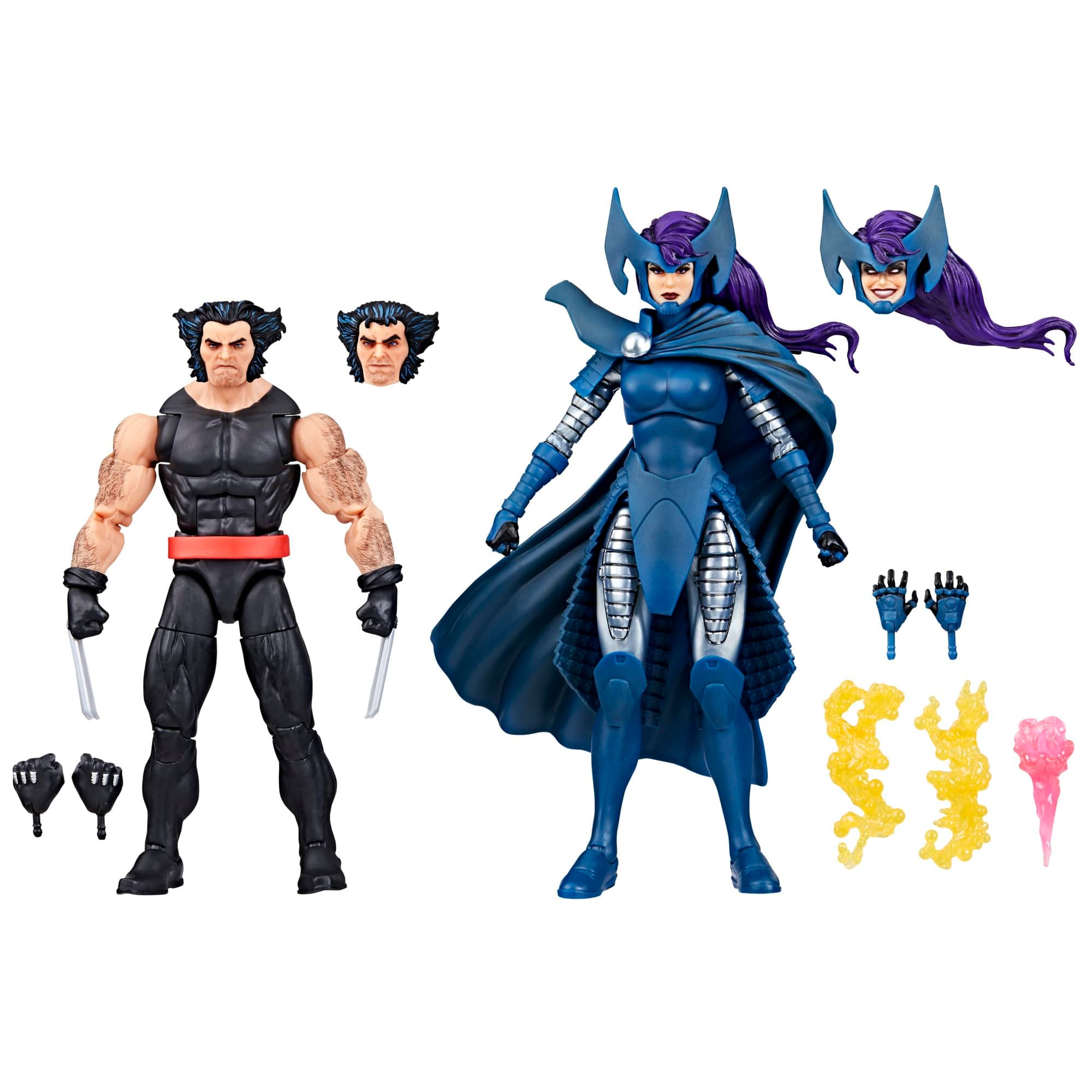 Hasbro Marvel Legends Series Wolverine & Psylock 2 Pack 6" Adult 50th Anniversary Collectible Figure