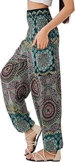 Boho Pants for Women - Hippie Harem Pants Women - Womens Yoga Pants – Comfy Bohemian Flowy Hippie Clothes