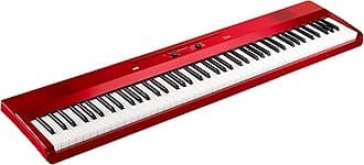 KORGLiano Portable Digital Piano with Premium Soft-Touch Keyboard - Red