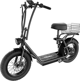 Q2/U2/U2 Pro Scooter with Seat & Phone Holder, 22-35 Mi Range, Foldable for Commute & Campus