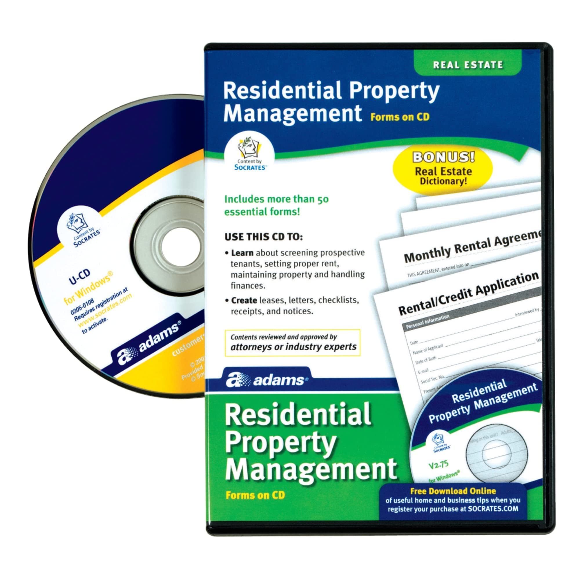 Residential Property Management, Forms on CD (SS505)