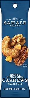 Sahale Snacks Honey Cinnamon Cashews Glazed Mix, 1.5 Ounce (Pack of 18)