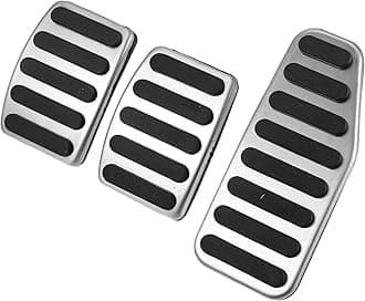 X AUTOHAUX 3pcs Accelerator Pedal and Brake Pedal Cover Set for Suzuki Swift