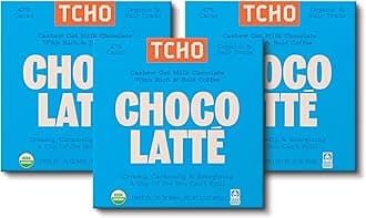 Choco Latte 47% Oat-Milk Chocolate Bars (3 pack) | Plant Based, Organic & Fair Trade | Non GMO, Non-Dairy, Vegan, Soy Free (2.1oz each)