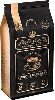 Espresso Coffee Beans – Medium Roast, Organic, Single Origin, 100% Arabica – Bold Flavor & Smooth Finish – Furious Espresso by Coffea Flavor