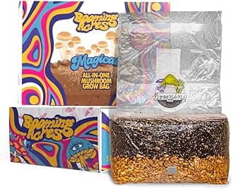 | The Magical 5lb All-in-One Mushroom Grow Bag | Mushroom Grow Kit | Harvest Your own Happiness | Discover The Magic of Growing Mushrooms - 5lb Grow Bag Mushroom Starter Kit