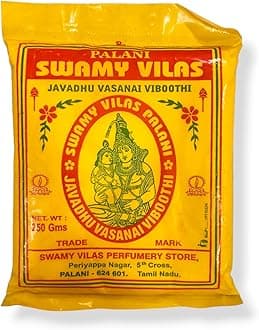YRK Jawadhu Scented Vibhudhi | Bibhuti | Vibhuti | Vibhooti | Bhasma | Bhasm | Holy Ash | Swamy Vilas Vibuthi - 250 GMS