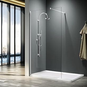 1200mm Walk in Shower Enclosure 8mm Easy Clean Glass Wetroom Shower Screen Panel
