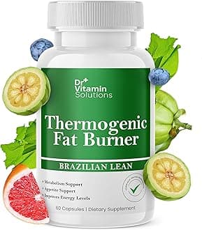 Thermogenic Fat Burner Brazilian Lean, Weight Loss Pills for Women, Waist Trimmer & Supplements for Bloating for Women & Men, 60 Capsules