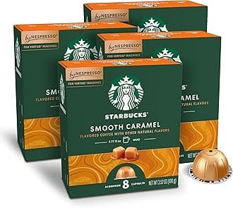 Starbucks by Nespresso Vertuo,Caramel Flavored Coffee, 32-count Coffee Pods, Brews 7.8 oz.