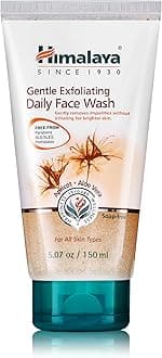 Himalaya Gentle Exfoliating Daily Face Wash for Deep Clean Pores & Soft, Moisturized, Renewed Skin, 5.07 oz, 1-PACK
