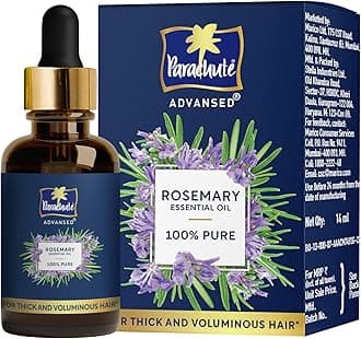 - Rosemary Essential Oil | 100% Pure | Hair Growth & Hair Fall Control | Thick & Voluminous Hair | Moisturises dry hair, Reduces hair breakage, Improves hair Resilience | 14ml