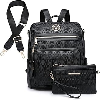 MKP COLLECTION Women Fashion Backpack Purse Convertible Large Rucksack Versatile Travel Shoulder Bags Handbag Set with Tassel