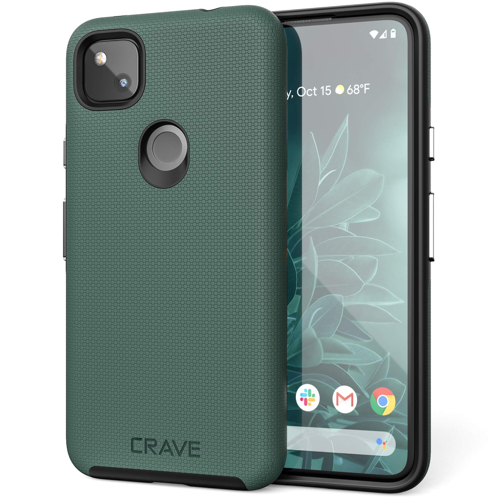 Pixel 4a Case, Dual Guard Protection Series Case for Google Pixel 4a - Forest Green