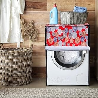 Glassiano Fully Automatic Front Load Waterproof Washing Machine Cover for Samsung/ IFB/ LG/ Godrej/ Whirlpool/ Bosch/ 7 Kg, 7.2 Kg, 7.5 Kg, 8 kg