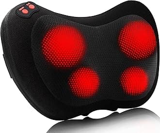 Papillon Massagers for Back Pain Relief,Electric Neck Shoulder Foot Massager with Heat - Birthday Gifts for Men/Women/Wife/Husband,Deep Tissue Kneading Massage Pillow Gifts for Waist,Legs,Body Muscle