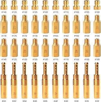 40PCS Carburetor Main Jet Slow Pilot Jet Kit for PWK Keihin OKO CVK Crab,Replace #SCL-2018090002-ZH-T-01/02 SCL-2018090001/03-ZH-T-01