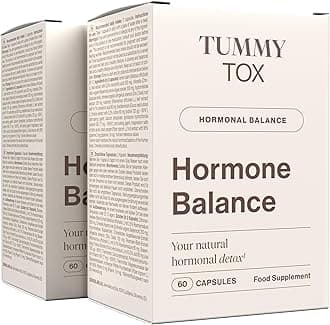 Hormone Balance for Women - Estrogen Detox with Iodine, Chlorella, Lemon Balm, Rosemary, Vitamin B6-2 Month Supply Capsules by Tummy Tox